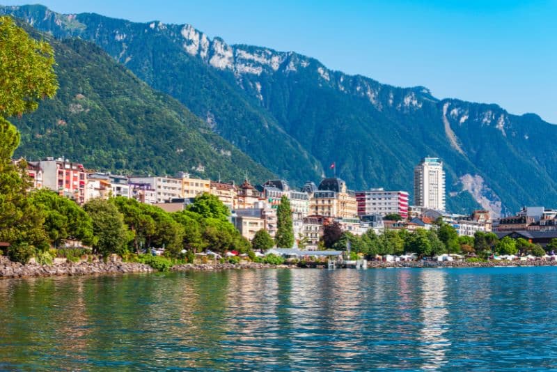 Montreux Town on Lake Geneva