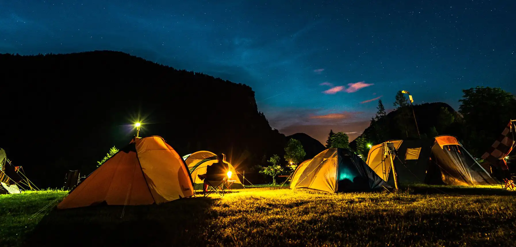 Camping amidst Kashmiri Mountains